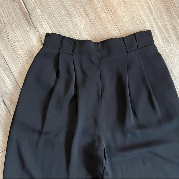 Zara Basic Black Elastic Waist Trousers - Picture 2 of 5